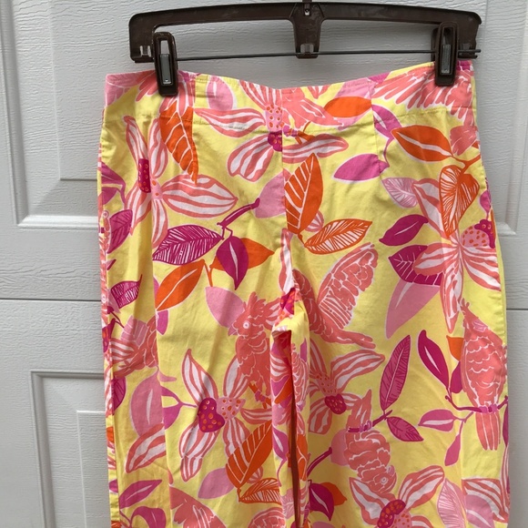 LILLY PULITZER giant extra wide leg PANTS 4 6 palazzo Kendra in Pacific wing WOW - Picture 9 of 9